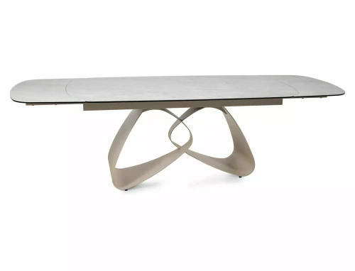 Stół rozkładany 180(260)x98 VALENTINO beżowy TAJ MAHAL - stelaż kaszmir