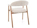 Krzesło tapicerowane LAGOS D RAVEN beżowe tył