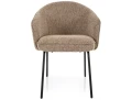 Krzesło tapicerowane NAO NOELLE ciemny beż do salonu, biura