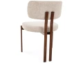 Nowoczesne Krzesło tapicerowane MISAKI D jasny bez do salonu tył