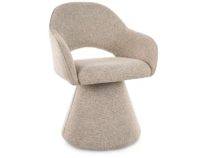Krzesło tapicerowane obrotowe 180° RIKU NOELLE beżowe