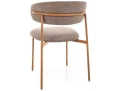 Krzesło tapicerowane ELTON D BREGO beżowe tył