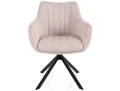 Krzesło tapicerowane obrotowe 180° AZALIA LEO jasny beż