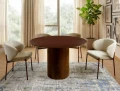 Stół RONDO FI 120 orzech aranżacja