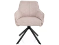 Krzesło tapicerowane obrotowe 180° NOTTI LEO jasny beż