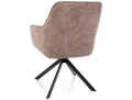 Krzesło tapicerowane obrotowe 180° NOTTI LEO ciemny beż tył