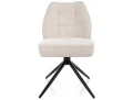 Krzesło tapicerowane obrotowe JOHN RAVEN beżowe - do jadalni salonu