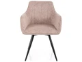 Krzesło tapicerowane obrotowe 180°  BALLO LEO beżowe do jadalni   biura