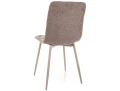 Krzesło tapicerowane JERRY BREGO beżowe - stelaż kaszmir tył