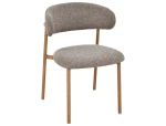Krzesło tapicerowane ELTON II cappuccino - stelaż dąb