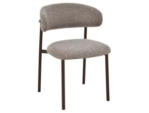 Krzesło tapicerowane  ELTON II cappuccino - stelaż orzech