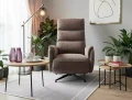 Fotel rozkładany obrotowy 360° FENIX RAVEN cappucino aranżacja
