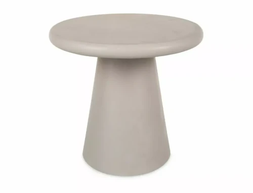 ława AURORA, stolik kawowy jasny szary, stolik okrągły 45 cm