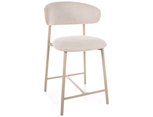 Hoker tapicerowany  ELTON H-2 BREGO jasny beż - stelaż kaszmir