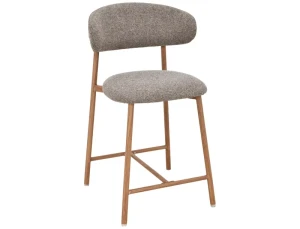 Hoker tapicerowany ELTON H-2 cappuccino - stelaż dąb