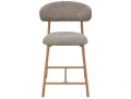 Hoker tapicerowany ELTON H-2 cappuccino - stelaż dąb