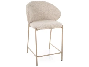 Hoker tapicerowany KIOTO H-2 jasny beż - stelaż kaszmir