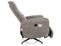 Fotel rozkładany elektrycznie obrotowy 360° NESTOR RAVEN szary
