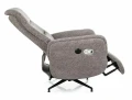 Fotel rozkładany elektrycznie obrotowy 360° NESTOR RAVEN szary