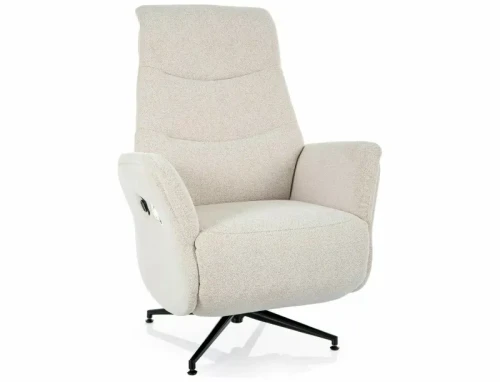 Fotel rozkładany elektrycznie obrotowy 360° NESTOR RAVEN beżowy