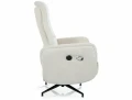 Fotel rozkładany elektrycznie obrotowy 360° NESTOR RAVEN beżowy