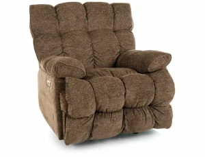 Fotel bujany rozkładany elektrycznie port usb HOMER RAVEN capuccino