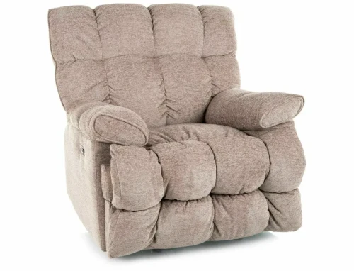 Fotel bujany rozkładany elektrycznie port usb HOMER RAVEN ciemny beż