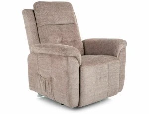 Fotel rozkładany elektrycznie pionizujący MORGAN RAVEN ciemny beż