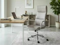 krzesło obrotowe do biura, fotel komputerowy szary, krzesło obrotowe do pracy przy komputerze, fotel biurowy nowoczesny szary design, krzesło komputerowe, szary fotel