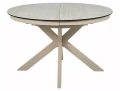 Stół rozkładany 120(160)x120 PORTO CERAMIC beż Travertine - stelaż kaszmir