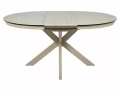 Stół rozkładany 120(160)x120 PORTO CERAMIC beż Travertine - stelaż kaszmir