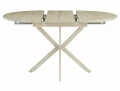 Stół rozkładany 100(135)x100 GASTON CERAMIC Travertine beż - stelaż kaszmir