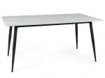 Stół prostokątny RION  biały/czarny 160x90