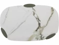 Stolik kawowy ADORO B CERAMIC 105×65 biały AMBER BIANCO - elegancka ława