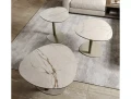 Ława CIAO A CERAMIC 74x74 beżowy AMAZONIA -  stelaż kaszmir aranżacja