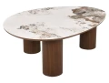 Nowoczesna Ława ceramiczna ADELIS 110x80 biały Pandoro