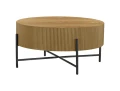 stolik FI 80, ława 80x40, ława do salonu loft, stolik kawowy do nowoczesnego salonu, ława do małego salonu, ława z płyty MDF dąb