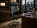 fotel do biurka, ergonomiczny fotel biurowy, fotel biurowy do home office , czarny, fotel obrotowy do biurka nowoczesny design, fotel do pracy zdalnej