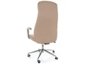 fotel biurowy Q-05 beżowy, fotel do pracy przy biurku beżowy Q-05, fotel obrotowy tapicerowany beżowy, fotel ergonomiczny do biura