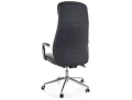 fotel biurowy czarny, fotel obrotowy Q-05 czarny, ergonomiczne oparcie, fotel wspierający kręgosłup, fotel do stanowiska komputerowego