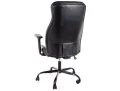 fotel biurowy czarny obrotowy, fotel ergonomiczny do biurka, wygodny fotel biurowy do pracy przy komputerze, stylowy fotel biurowy nowoczesny design,