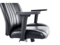 fotel komputerowy czarny, fotel do home office, ergonomiczne krzesło biurowe czarne z podłokietnikami,