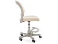 fotel do biurka dla dziecka, fotel obrotowy beżowy młodzieżowy, ergonomiczny fotel dziecięcy, fotel dla chłopca