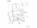 fotel NOELLE, fotel ciemny beż, ergonomiczny fotel biurowy beżowy, fotel biurowy do home office, komfortowy fotel do komputera, stabilna podstawa, nowoczesny design,