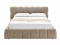 Łóżko tapicerowane PARMA VELVET 140x200 ciemny beż