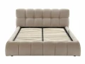 Łóżko tapicerowane PARMA VELVET 140x200 ciemny beż