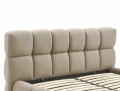 Łóżko tapicerowane PARMA VELVET 160x200 ciemny beż