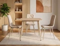 Stół FI 80 RION Travertine beż - stelaż kaszmir