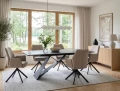 Stół WESTIN CERAMIC (160-240)x90 SAHARA NOIR/czarny mat