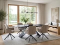Stół WESTIN CERAMIC (160-240)x90 SAHARA NOIR/czarny mat